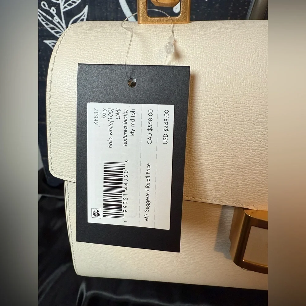 Kate Spade Katy Textured Leather Bamboo Medium Top-handle Bag (NWT)